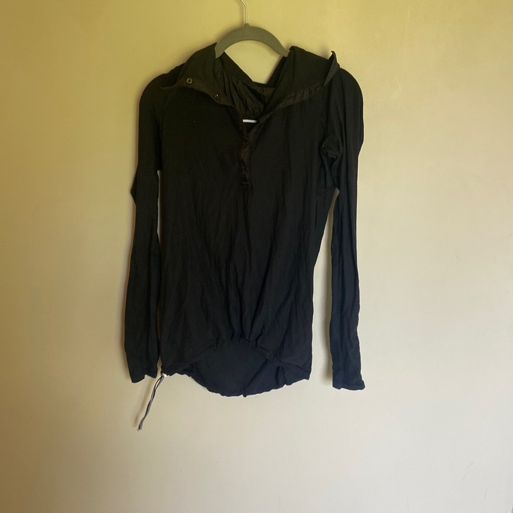 lululemon long sleeve quarter button top